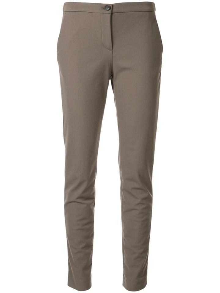Anteprima Thermal Slim Fit Trousers - Brown