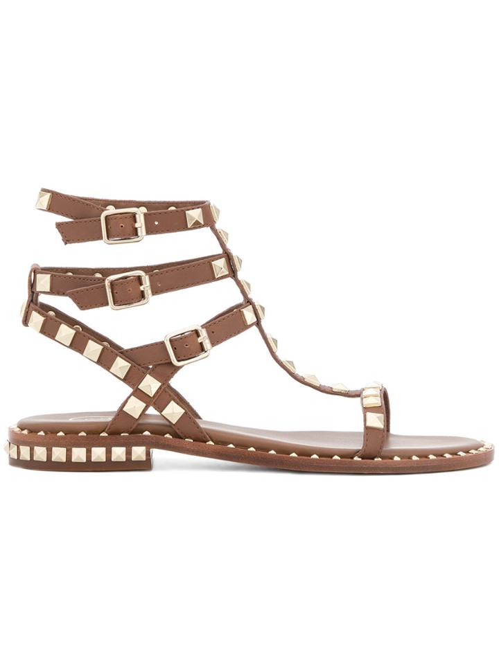 Ash Studded Sandals - Brown