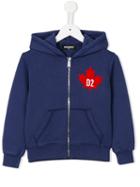 Dsquared2 Kids Logo Print Hoodie, Toddler Boy's, Size: 4 Yrs, Blue