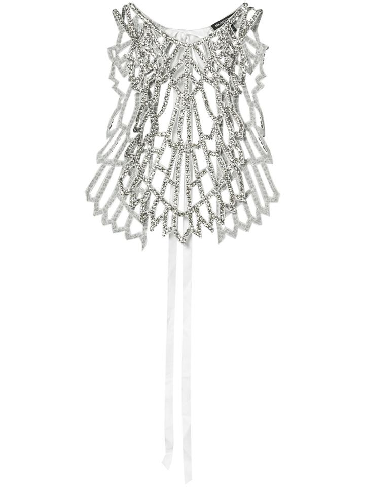 Ann Demeulemeester Bib Necklace - Metallic