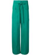 Sportmax Wide Leg Trousers - Green