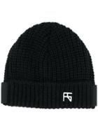 Raf Simons Logo Beanie Hat - Black