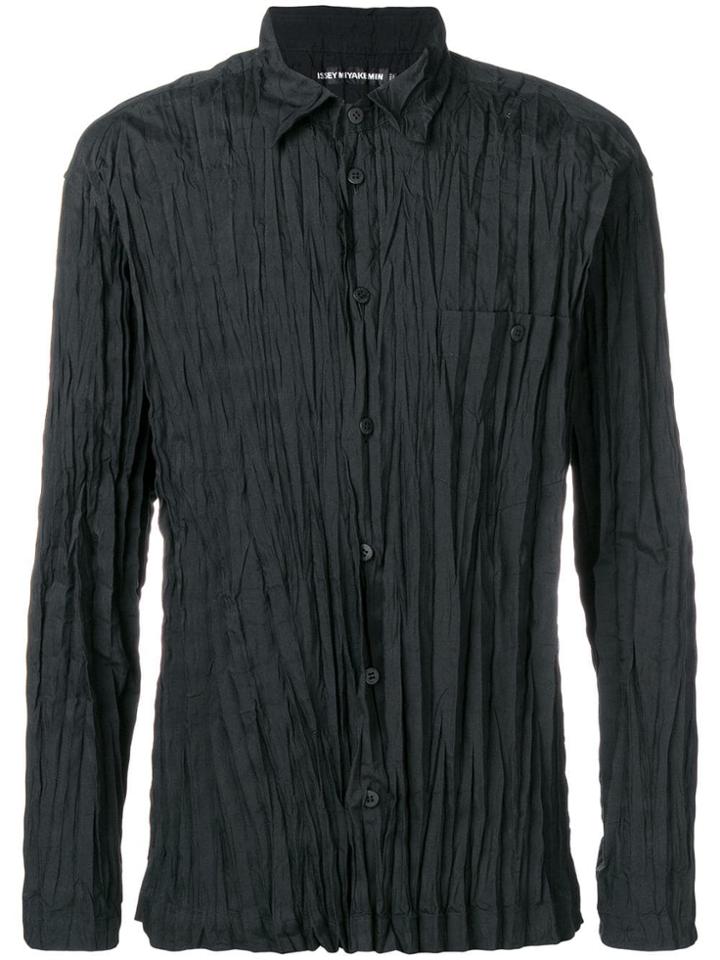 Issey Miyake Men Button Down Shirt - Black
