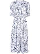 Tanya Taylor Ariela Printed Flared Dress - White