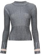 Rachel Comey Ribbed Slim-fit Knitted Top - Grey