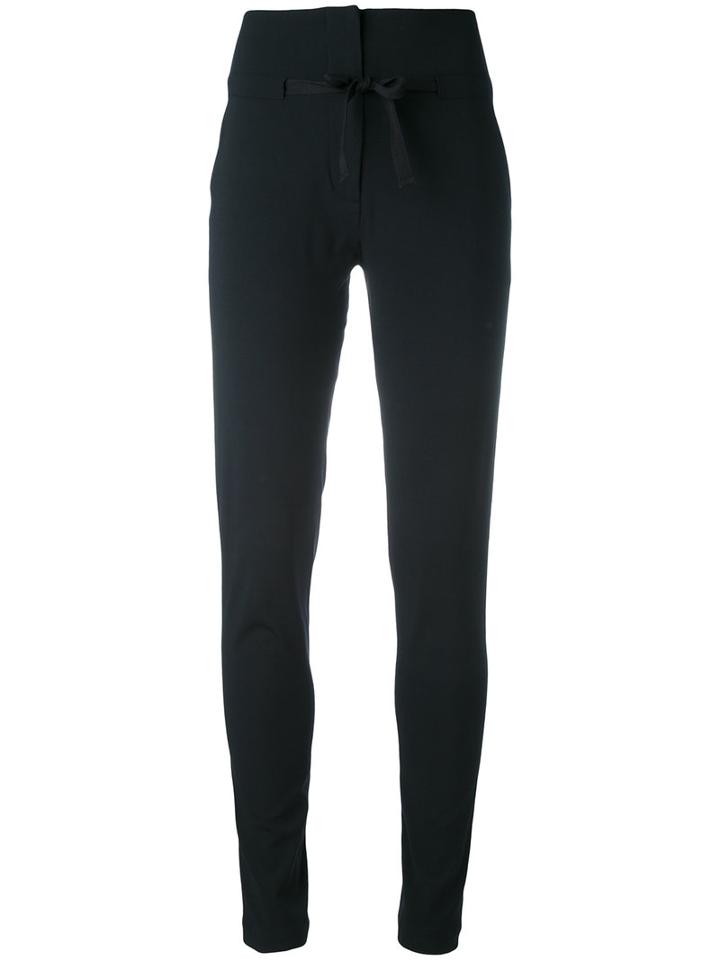 Isabel Benenato - Skinny Trousers - Women - Spandex/elastane/viscose/wool - 42, Black, Spandex/elastane/viscose/wool