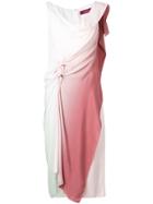 Sies Marjan Draped Gradient Dress - Pink & Purple