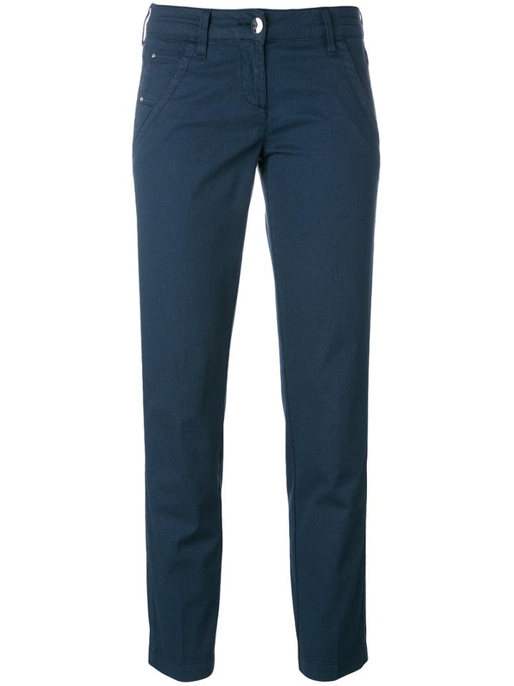 Fitted Tailored Trousers - Women - Cotton/spandex/elastane - 26, Blue, Cotton/spandex/elastane, Jacob Cohen
