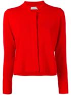 Le Tricot Perugia - Fitted Jacket - Women - Polyester/viscose - S, Red, Polyester/viscose