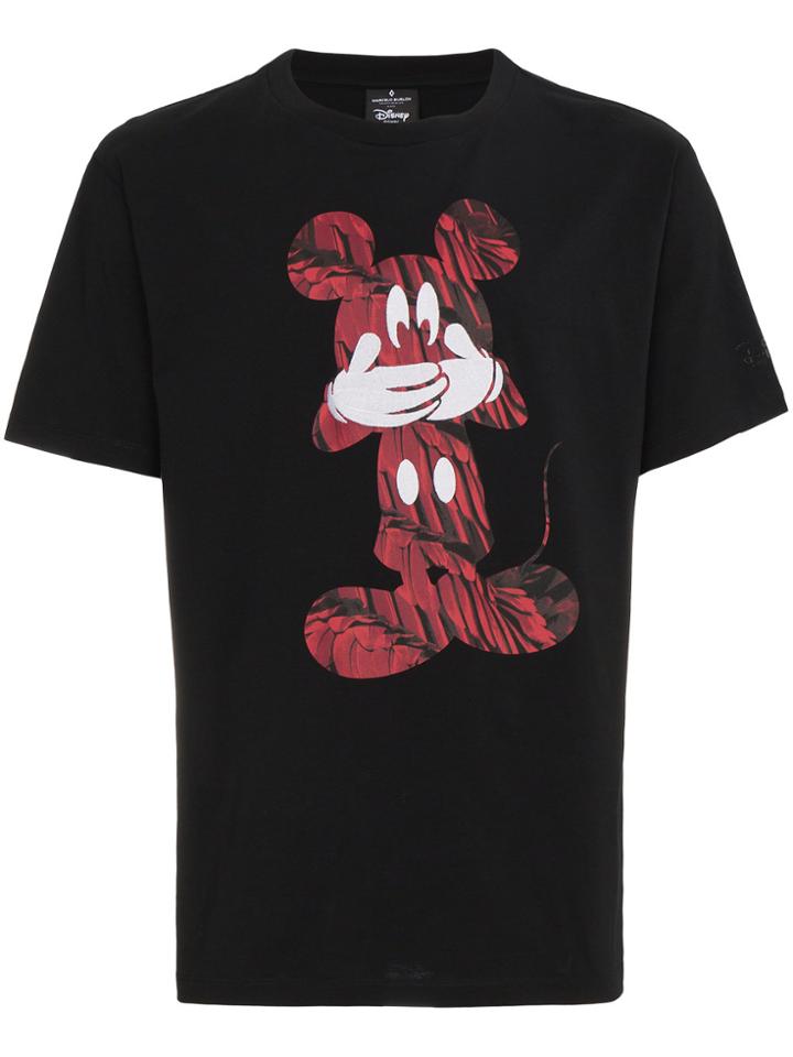 Marcelo Burlon County Of Milan T Shirt With Mickey Mouse Print - Black