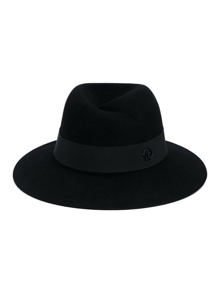 Maison Michel 'virginie' Felt Fedora Hat - Black