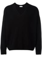 Ami Alexandre Mattiussi - Oversized V Neck Sweater - Men - Cashmere/merino - Xs, Black, Cashmere/merino
