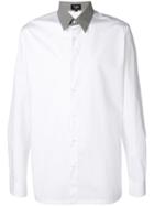 Fendi Logo Collar Detail Shirt - White