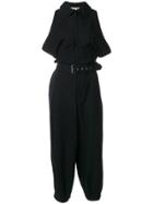 Comme Des Garçons Vintage Belted Sleeveless Jumpsuit - Blue