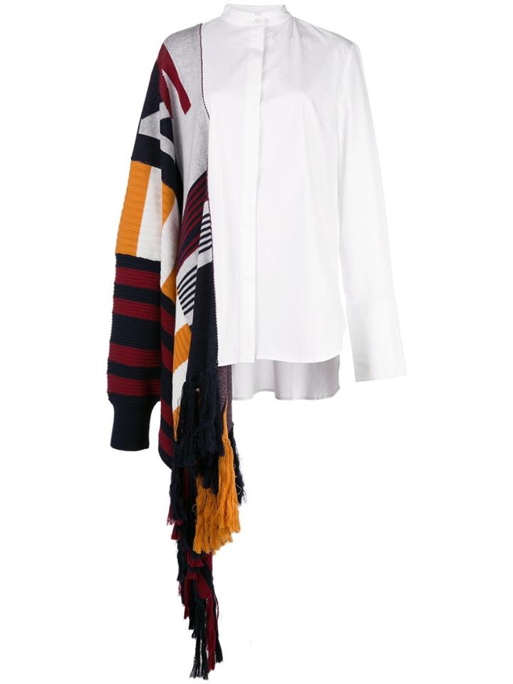 Monse Deconstructed Draped Detail Shirt - White