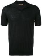 Nuur - Classic Polo Shirt - Men - Merino - 46, Black, Merino
