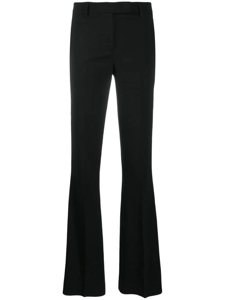 Quelle2 Slim-fit Flared Trousers - Black