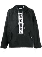 Off-white 'you Cut Me Off' Windbreaker, Men's, Size: Xs, Black, Polyamide