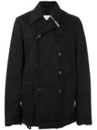 Maison Margiela Zip Detail Buttoned Coat