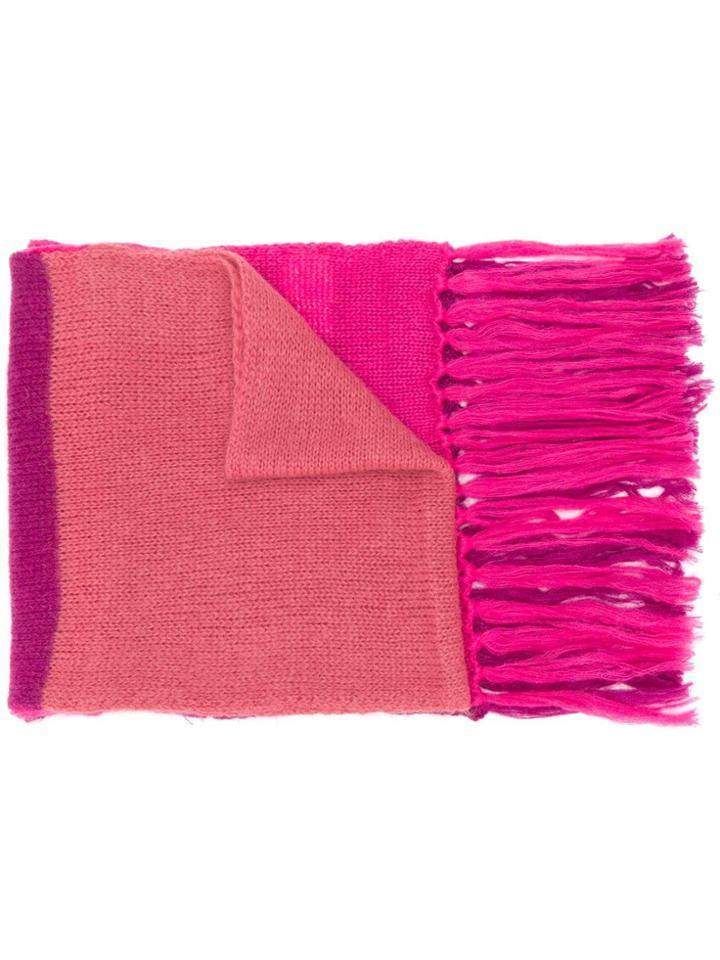 Semicouture Corinna Oversized Scarf - Pink