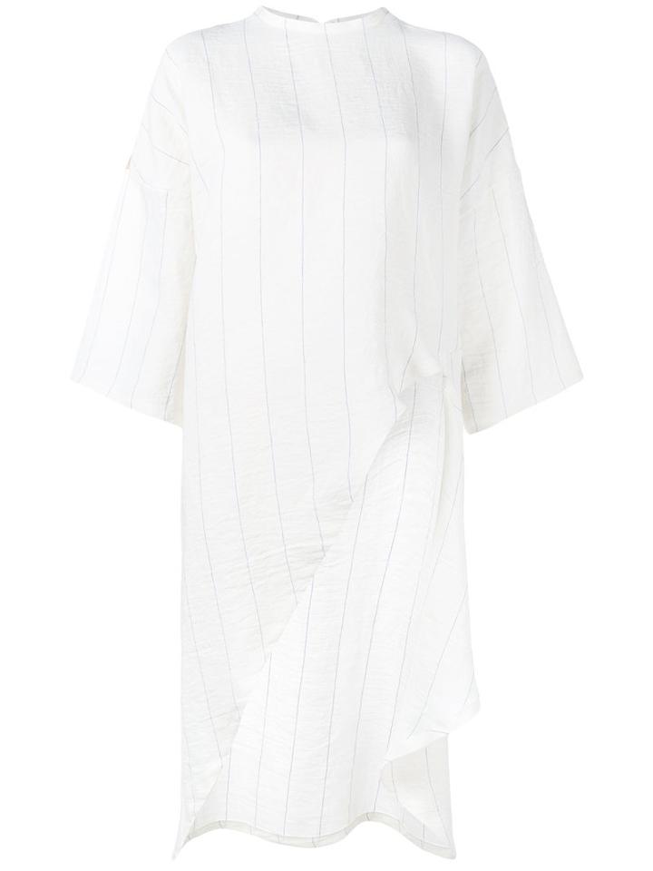 Esteban Cortazar Asymmetric Stripe Top, Women's, Size: 38, Nude/neutrals, Ramie/linen/flax/viscose
