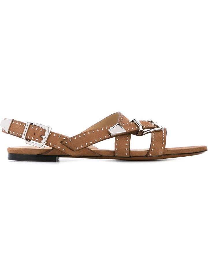 Chloé Studded Flat Sandals