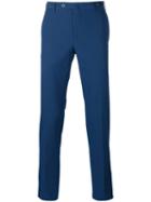 Pt01 Skinny Cropped Trousers, Men's, Size: 54, Blue, Cotton/spandex/elastane