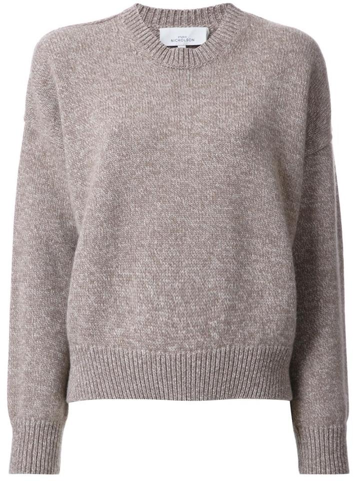 Studio Nicholson Cropped Jumper, Women's, Size: 1, Brown, Cashmere/yak/merino