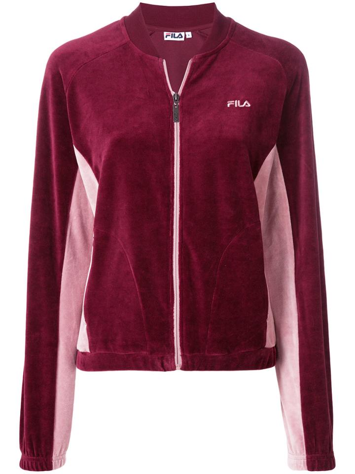 Fila Zip Up Sweatshirt - Red