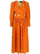 Loewe Ibiza Midi Dress - Orange