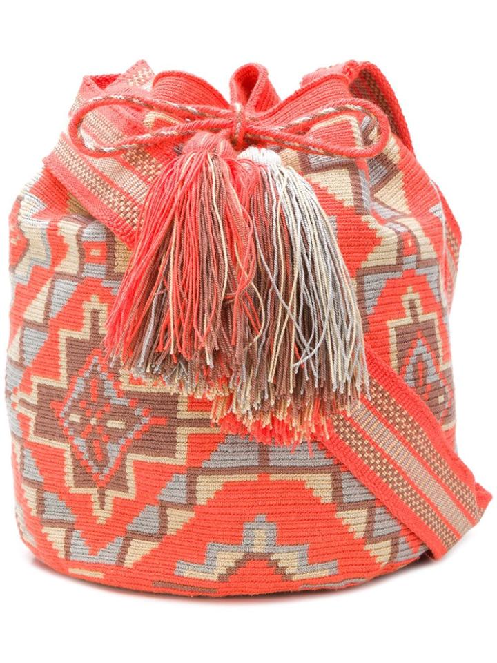 Naledi Geometric Pattern Bag - Yellow