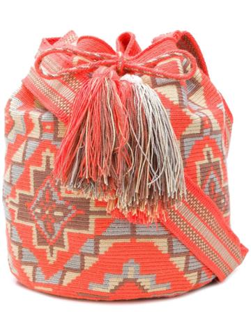 Naledi Geometric Pattern Bag - Yellow