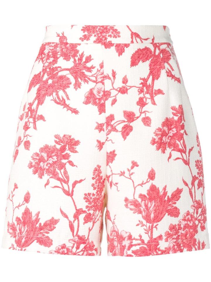 Semicouture Floral-print Shorts - Neutrals