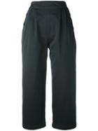 Margaret Howell Wide Leg Cropped Trousers - Blue