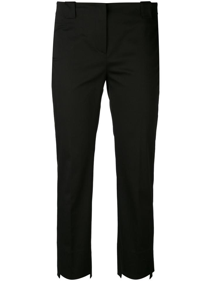 Incotex - Cropped Trousers - Women - Cotton/spandex/elastane - 46, Black, Cotton/spandex/elastane