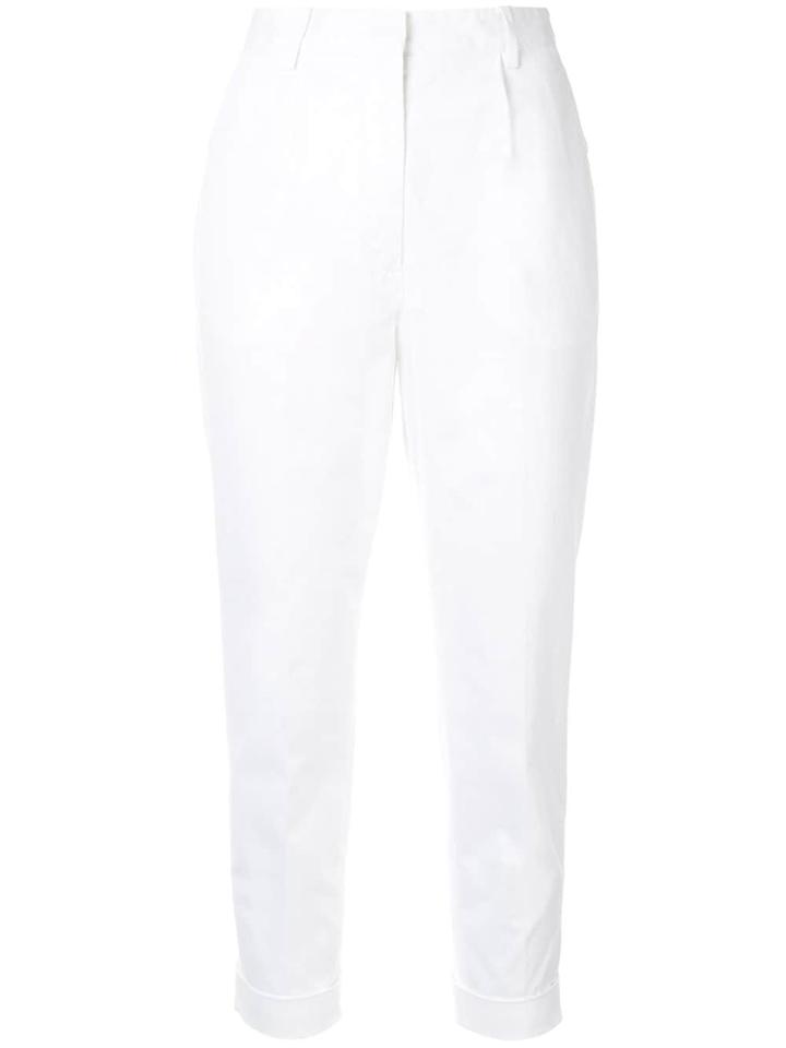 Nº21 Cropped Trousers - White