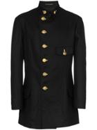 Yohji Yamamoto Stand-up Collar Coat - Black
