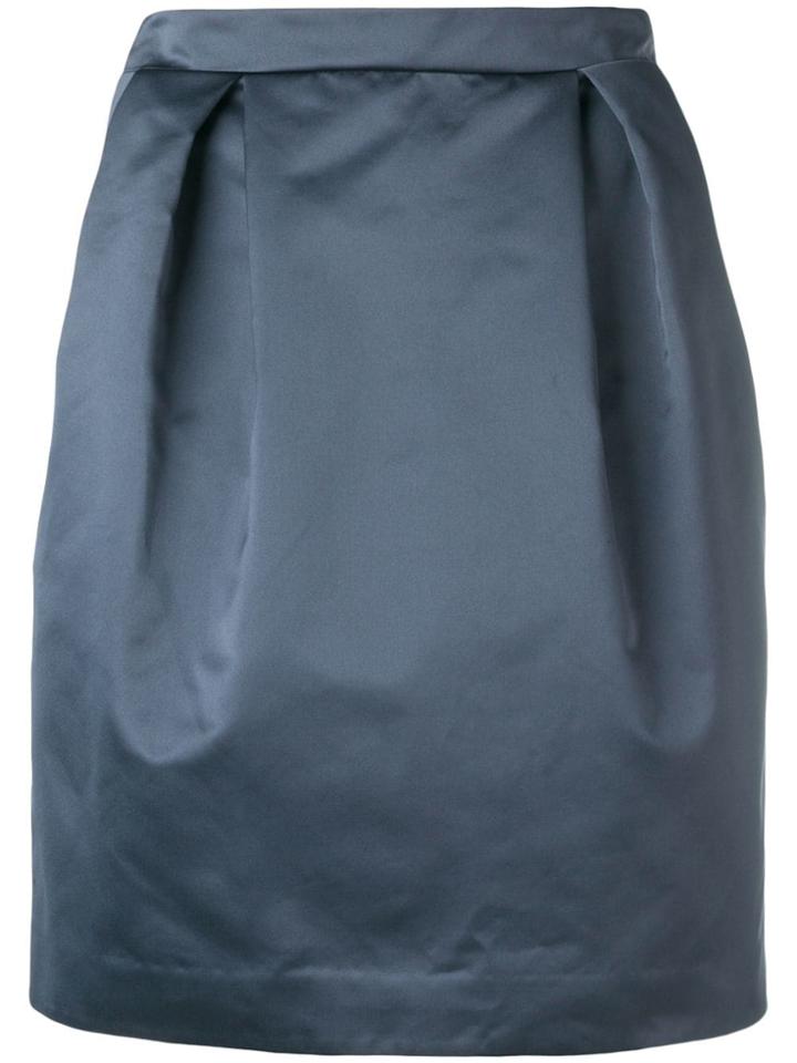 Nina Ricci Inverted Pleat Bell Skirt - Grey