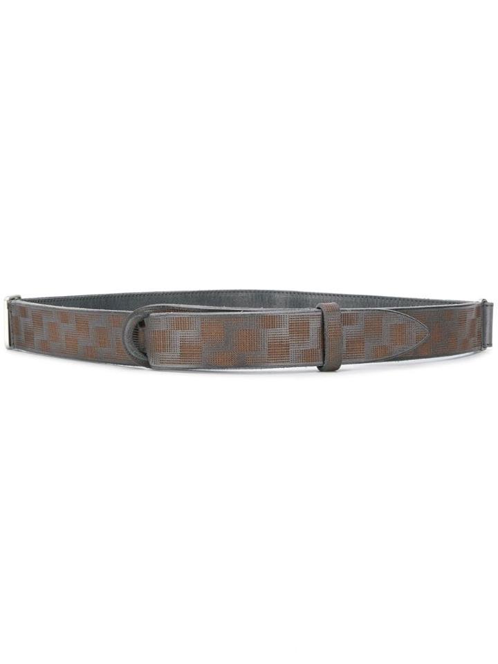 Orciani Printed Belt - Grey
