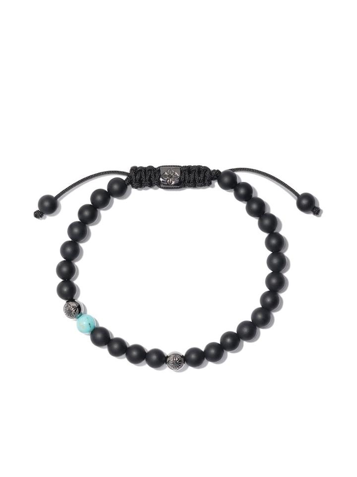 Shamballa Jewels 18kt White Gold & Black Diamond Beaded Non-braided