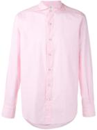 Finamore 1925 Napoli Classic Long Sleeve Shirt - Pink & Purple