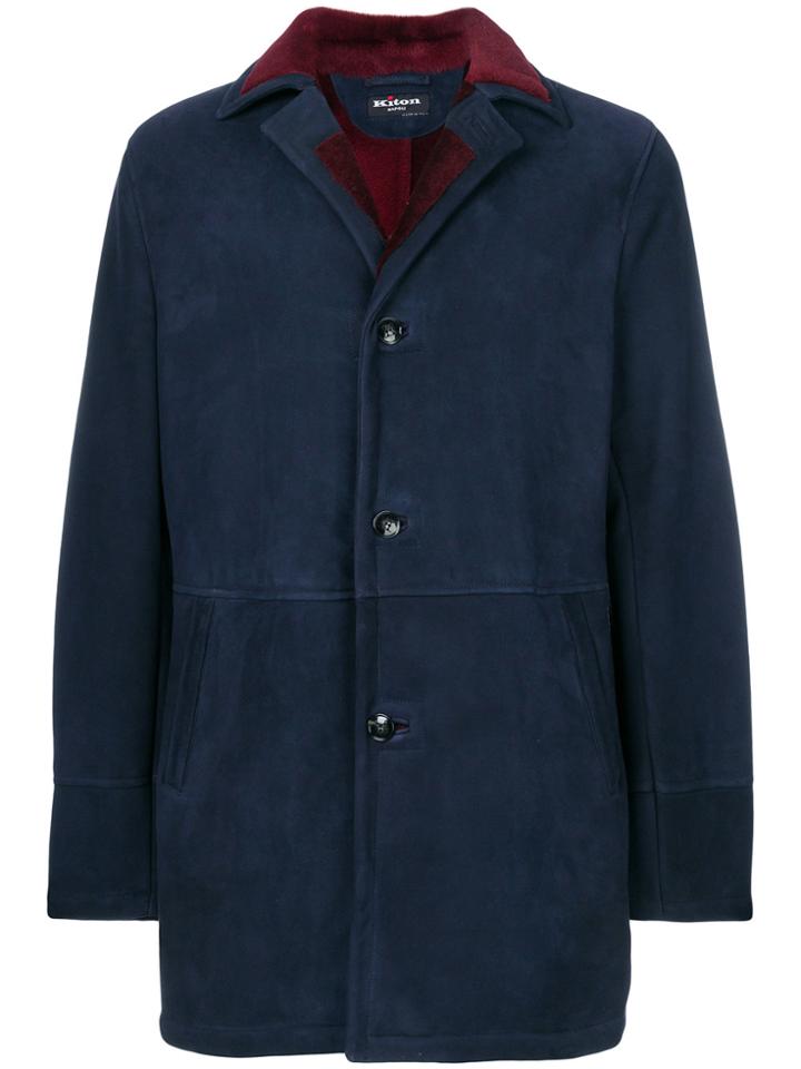 Kiton Buttoned Jacket - Blue