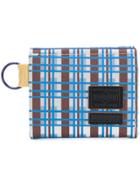 Marni Checked Design Wallet - Blue