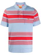 Lacoste Live Striped Polo Shirt - Blue