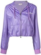 Natasha Zinko Cropped Jogging Jacket - Purple