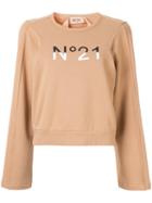 Nº21 Embroidered Logo Sweatshirt - Brown