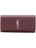 Saint Laurent Kate Monogram Clutch Bag - Red