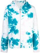 The Elder Statesman Tie-dye Zipped Hoodie - White