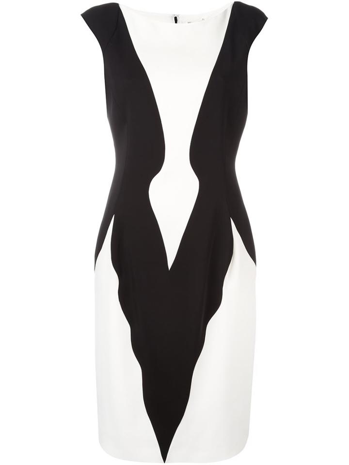 Emanuel Ungaro Graphic Print Dress, Women's, Size: 42, White, Viscose/spandex/elastane