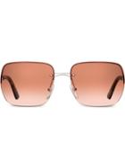 Prada Square Frame Sunglasses - F02f1 Coral Gradient Lenses